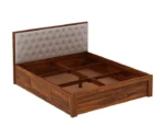 Decan Solid Sheesham Wood Bed with Hydraulic Storage - Image 10