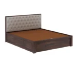 Decan Solid Sheesham Wood Bed with Hydraulic Storage - Image 5