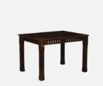 Drusilla Sheesham Wood 4 Seater Dining Set In Scratch Resistant Provincial Teak Finish - Image 3