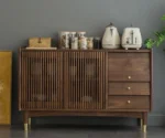 Espresso Asian Cubitac Cabinets Wooden Freestanding Sideboard for Kitchen - Image 5