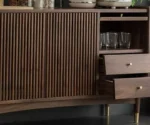 Espresso Asian Cubitac Cabinets Wooden Freestanding Sideboard for Kitchen - Image 7