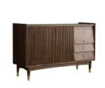 Espresso Asian Cubitac Cabinets Wooden Freestanding Sideboard for Kitchen - Image 8