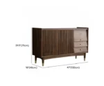 Espresso Asian Cubitac Cabinets Wooden Freestanding Sideboard for Kitchen - Image 4