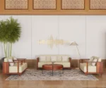 Gabriel 3+2+1+1 Wooden Sofa Set