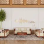Gabriel 3+2+1+1 Wooden Sofa Set