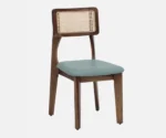 Gistel Sheesham Wood 4 Seater Dining Set In Scratch Resistant Provincial Teak Finish With Marble Top - Image 2