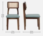 Gistel Sheesham Wood 6 Seater Dining Set - Image 3