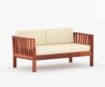 Hilltop 3+2+1 Wooden Sofa Set - Image 3