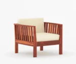 Hilltop 3+2+1 Wooden Sofa Set - Image 7
