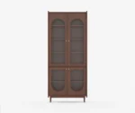 Kavin Acacia Wood Four Door Book Shelf - Image 2