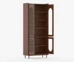 Kavin Acacia Wood Four Door Book Shelf - Image 4
