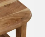 Kylie Acacia Wood 4 Seater Dining Set In Natural Finish - Image 7