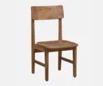 Kylie Acacia Wood 4 Seater Dining Set In Natural Finish - Image 3