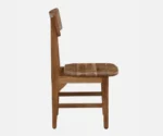 Kylie Acacia Wood 4 Seater Dining Set In Natural Finish - Image 4