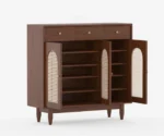 Laurel Solid Wood Acacia Cane Cabinet and Sideboard - Image 4