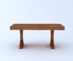 Maron Solid Sheesham Wood 6 Seater Dining Table Set - Image 6