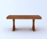 Maron Solid Sheesham Wood 6 Seater Dining Table Set - Image 7