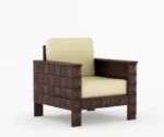 Morris 3+1+1 Wooden Sofa Set - Image 5