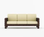 Morris 3+1+1 Wooden Sofa Set - Image 4