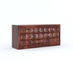 Laurel Solid Wood Acacia Cane Cabinet and Sideboard - Image 4