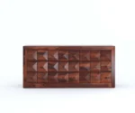 Laurel Solid Wood Acacia Cane Cabinet and Sideboard - Image 7