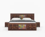 Niwar Sheesham Wood Bed Hydraulic - Image 3