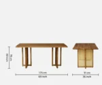 Ortrand Acacia Wood 6 Seater Dining Set In Natural Finish - Image 5