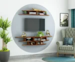 Parow Wooden Wall Mounted TV Unit