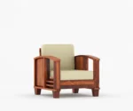 Parsons 3+1+1 Wooden Sofa Set - Image 7