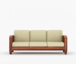 Parsons 3+1+1 Wooden Sofa Set - Image 4