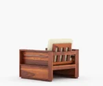 Peter 3+1+1 Wooden Sofa Set - Image 7