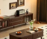 Poplar Solid Wood American style TV Cabinet - Image 2