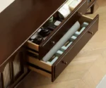 Poplar Solid Wood American style TV Cabinet - Image 14