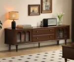 Poplar Solid Wood American style TV Cabinet - Image 3