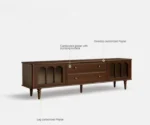 Poplar Solid Wood American style TV Cabinet - Image 10