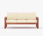 Romy 3+1+1 Wooden Sofa Set - Image 7