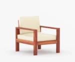 Romy 3+1+1 Wooden Sofa Set - Image 6