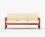 Romy 3+1+1 Wooden Sofa Set - Image 3