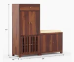 Sheesham Wood Shoe Rack - Image 2