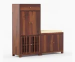 Sheesham Wood Shoe Rack - Image 3