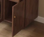 Sideboard with Single Drawer 2 Shelves Glazed Door - Image 3