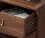 Sideboard with Single Drawer 2 Shelves Glazed Door - Image 5