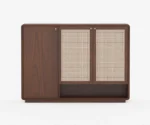 Starc Acacia Wood Cane Shoe Rack - Image 4