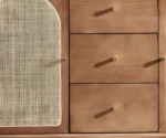 Style Medium Brown Wood Server with Cabinets and Drawers - Image 7