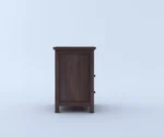 Swift Solid Sheesham Wood Bedside Table With Two Drawer Storage - Image 9