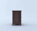 Swift Solid Sheesham Wood Bedside Table With Two Drawer Storage - Image 7