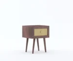 Syrus Solid Sheesham Wood One Drawer Bedside Cane - Image 5