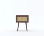 Syrus Solid Sheesham Wood One Drawer Bedside Cane - Image 6
