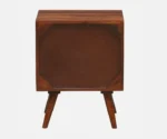 Syrus Solid Sheesham Wood Two Drawer Bedside Cane - Image 2
