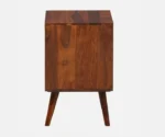 Syrus Solid Sheesham Wood Two Drawer Bedside Cane - Image 3